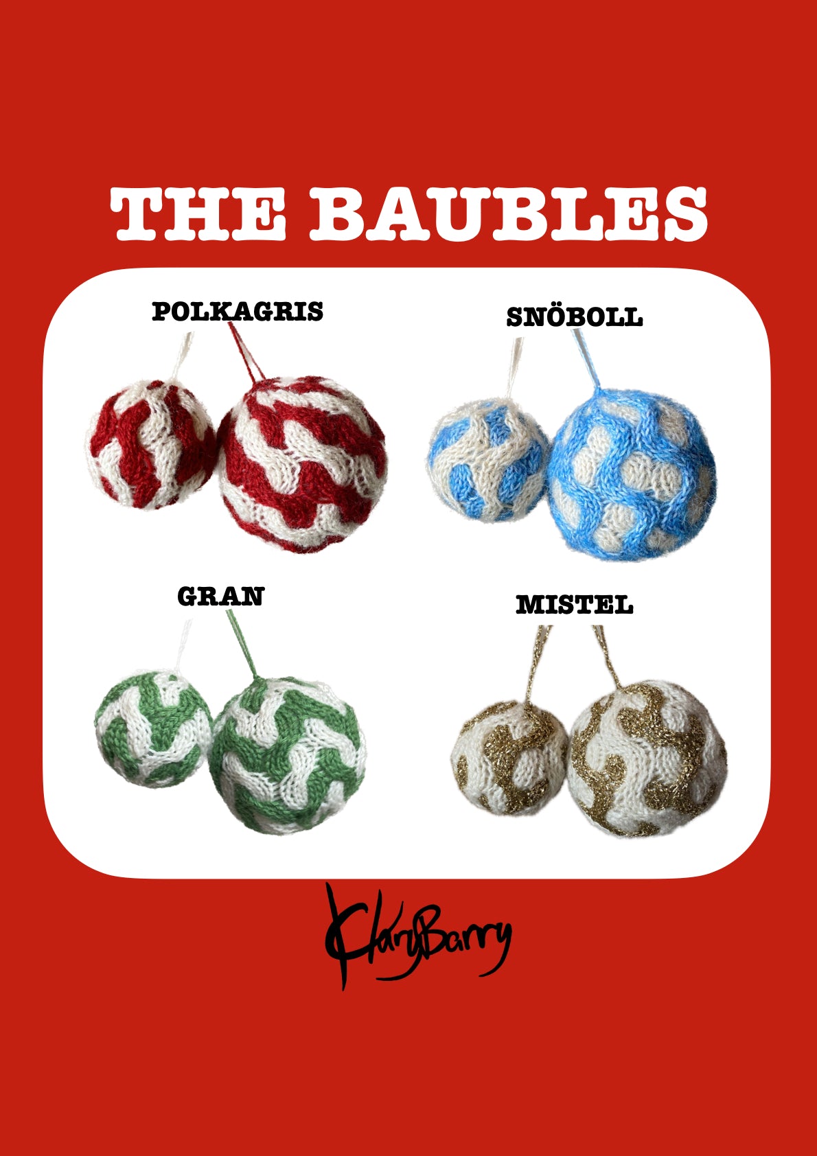 PDF Pattern: Klarybarry Baubles